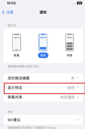 边坝苹果售后维修中心分享iPhone手机收不到通知怎么办 