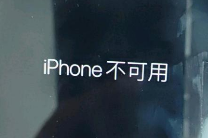 边坝苹果服务网点分享锁屏界面显示“iPhone 不可用”如何解决 